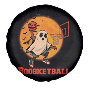 Funny Black Ghost Halloween Basketball Spare Tire Cover Boosketball Dunk Gift TS12 Print Your Wear