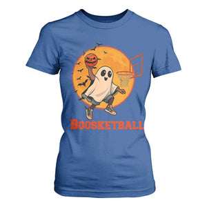 Funny Black Ghost Halloween Basketball T Shirt For Women Boosketball Dunk Gift TS12 Royal Blue Print Your Wear