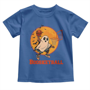 Funny Black Ghost Halloween Basketball Toddler T Shirt Boosketball Dunk Gift TS12 Royal Blue Print Your Wear