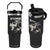 Halloween Dunk Or Treat Flip Straw Tumbler Funny Skeleton And Ghost Playing Basketball TS12 One Size: 30 oz Black Print Your Wear
