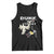 Halloween Dunk Or Treat Tank Top Funny Skeleton And Ghost Playing Basketball TS12 Black Print Your Wear
