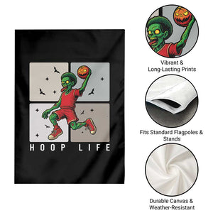 Hoop Life Garden Flag Halloween Zombie Basketball Spooky Game TS12 Print Your Wear