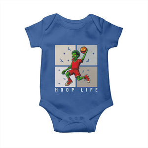 Hoop Life Baby Onesie Halloween Zombie Basketball Spooky Game TS12 Royal Blue Print Your Wear