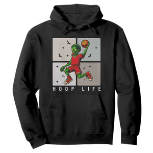 Hoop Life Hoodie Halloween Zombie Basketball Spooky Game TS12 Black Print Your Wear
