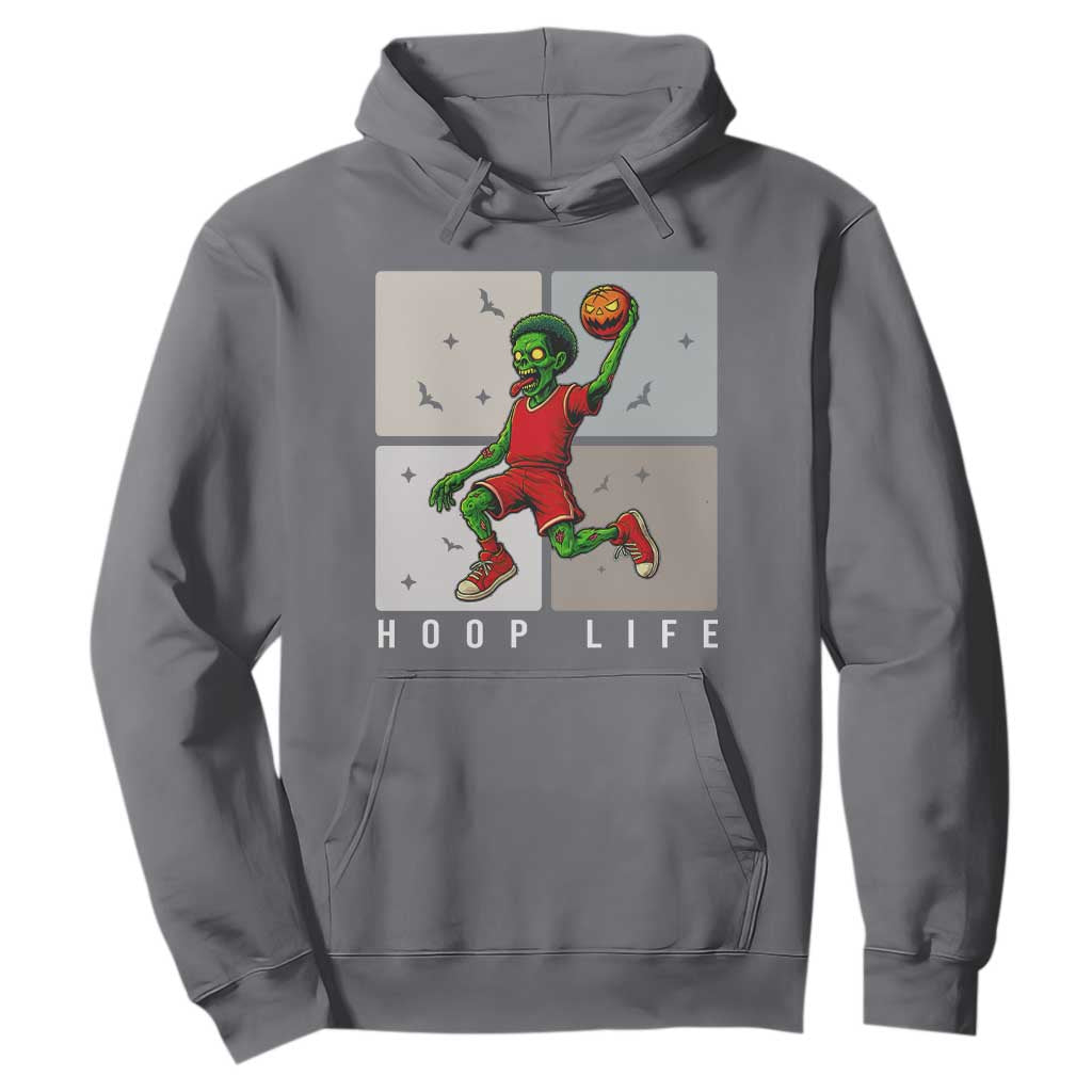 Hoop Life Hoodie Halloween Zombie Basketball Spooky Game TS12 Charcoal Print Your Wear