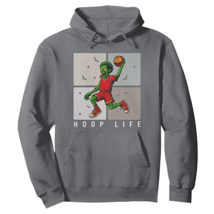 Hoop Life Hoodie Halloween Zombie Basketball Spooky Game TS12 Charcoal Print Your Wear