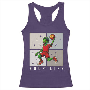 Hoop Life Racerback Tank Top Halloween Zombie Basketball Spooky Game TS12 Purple Print Your Wear