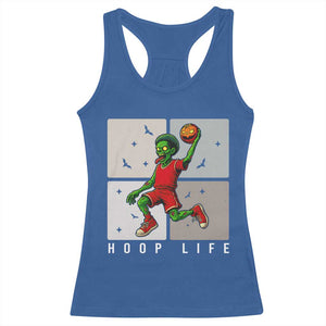 Hoop Life Racerback Tank Top Halloween Zombie Basketball Spooky Game TS12 Royal Blue Print Your Wear