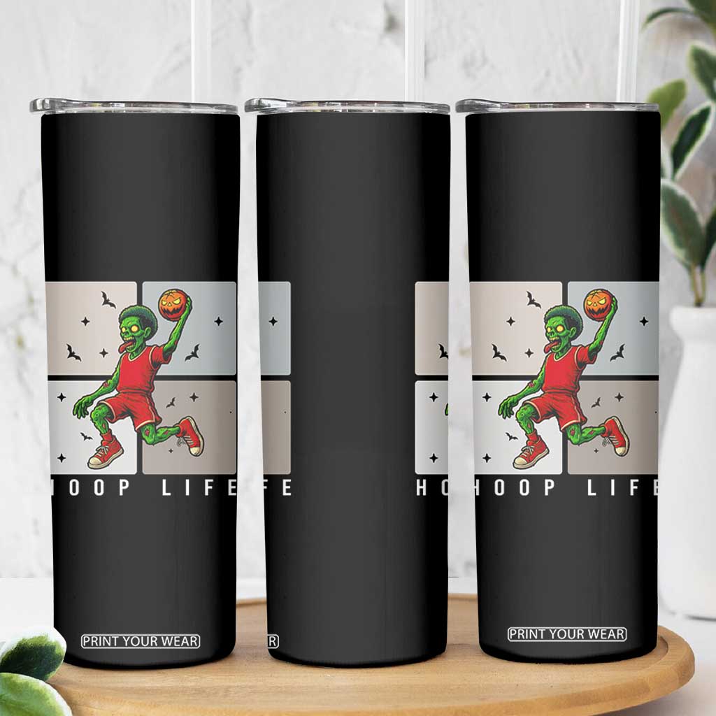 Hoop Life Skinny Tumbler Halloween Zombie Basketball Spooky Game TS12 Print Your Wear
