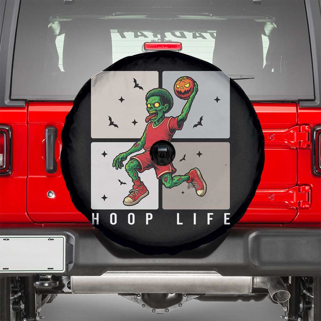 Hoop Life Spare Tire Cover Halloween Zombie Basketball Spooky Game TS12 Black Print Your Wear