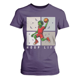 Hoop Life T Shirt For Women Halloween Zombie Basketball Spooky Game TS12 Purple Print Your Wear