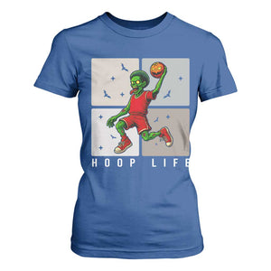 Hoop Life T Shirt For Women Halloween Zombie Basketball Spooky Game TS12 Royal Blue Print Your Wear