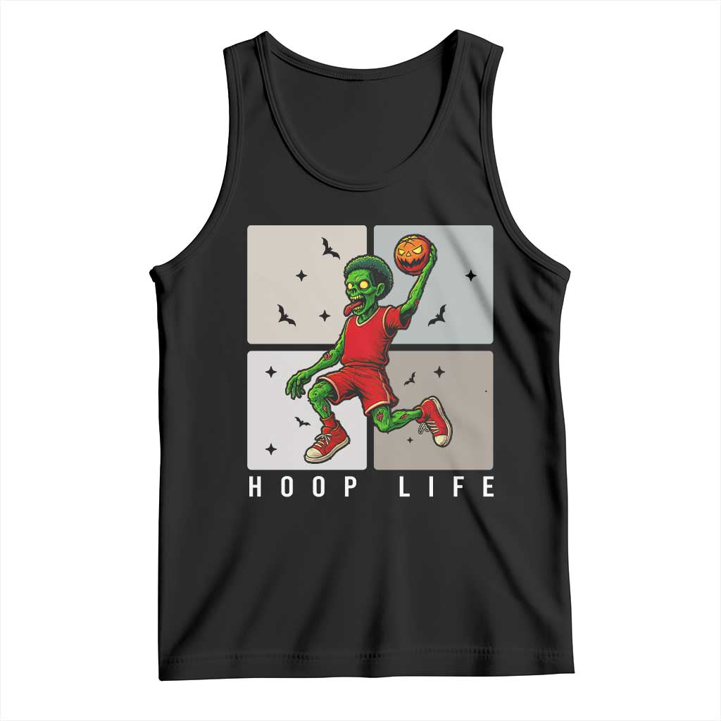 Hoop Life Tank Top Halloween Zombie Basketball Spooky Game TS12 Black Print Your Wear