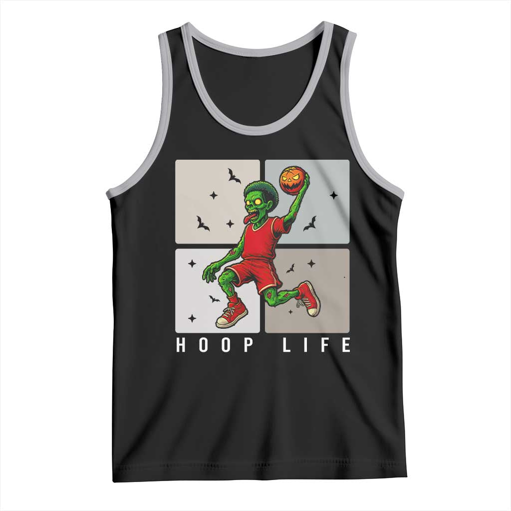 Hoop Life Tank Top Halloween Zombie Basketball Spooky Game TS12 Black Athletic Heather Print Your Wear