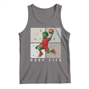 Hoop Life Tank Top Halloween Zombie Basketball Spooky Game TS12 Deep Heather Print Your Wear