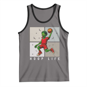 Hoop Life Tank Top Halloween Zombie Basketball Spooky Game TS12 Deep Heather Black Print Your Wear