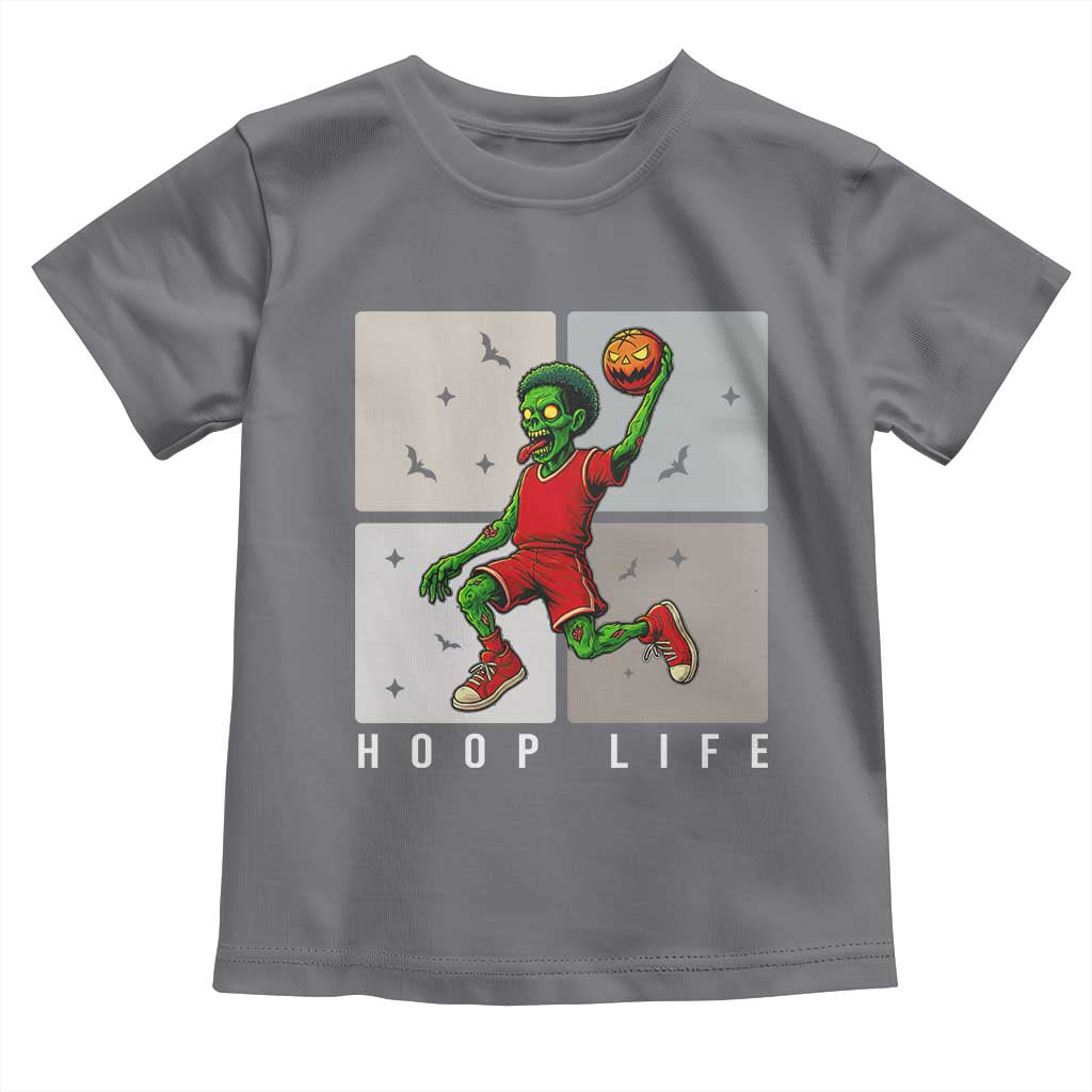 Hoop Life Toddler T Shirt Halloween Zombie Basketball Spooky Game TS12 Charcoal Print Your Wear