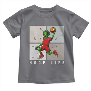 Hoop Life Toddler T Shirt Halloween Zombie Basketball Spooky Game TS12 Charcoal Print Your Wear