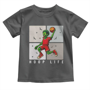 Hoop Life Toddler T Shirt Halloween Zombie Basketball Spooky Game TS12 Dark Heather Print Your Wear
