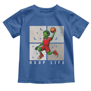 Hoop Life Toddler T Shirt Halloween Zombie Basketball Spooky Game TS12 Royal Blue Print Your Wear