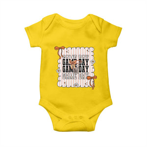 Basketball Game Day Baby Onesie Retro Coquette Bow Gift For Sport Lovers TS12 Daisy Print Your Wear