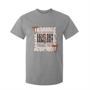 Basketball Game Day T Shirt For Kid Retro Coquette Bow Gift For Sport Lovers TS12 Sport Gray Print Your Wear