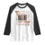 Basketball Game Day Raglan Shirt Retro Coquette Bow Gift For Sport Lovers TS12 White Black Print Your Wear