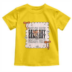 Basketball Game Day Toddler T Shirt Retro Coquette Bow Gift For Sport Lovers TS12 Daisy Print Your Wear