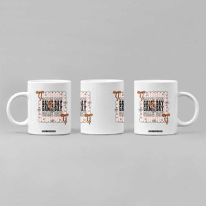 Basketball Game Day Coffee Mug Retro Coquette Bow Gift For Sport Lovers TS12 Print Your Wear