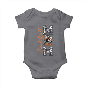 Basketball Mom Baby Onesie Retro Style Gift For Sports Lover TS12 Charcoal Print Your Wear