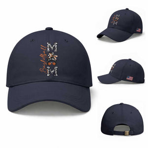 Basketball Mom Baseball Cap Retro Style Gift For Sports Lover TS12 Baseball Cap Universal Fit Navy Print Your Wear