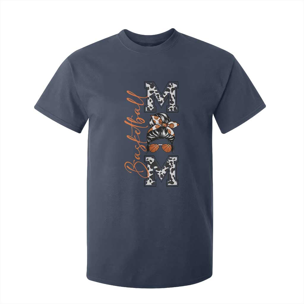 Basketball Mom T Shirt For Kid Retro Style Gift For Sports Lover TS12 Navy Print Your Wear