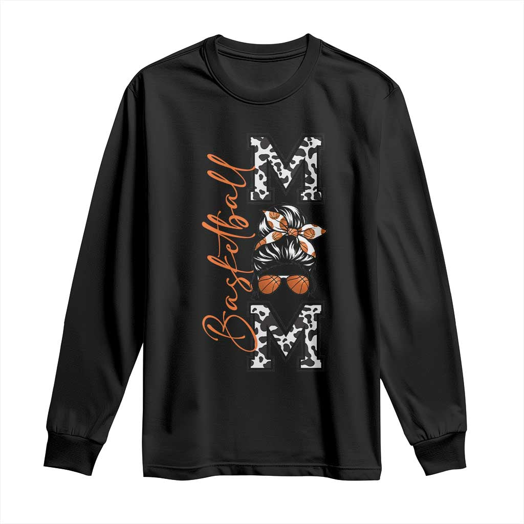 Basketball Mom Long Sleeve Shirt Retro Style Gift For Sports Lover TS12 Black Print Your Wear