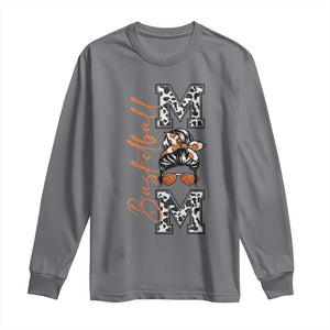 Basketball Mom Long Sleeve Shirt Retro Style Gift For Sports Lover TS12 Charcoal Print Your Wear