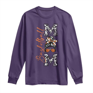 Basketball Mom Long Sleeve Shirt Retro Style Gift For Sports Lover TS12 Purple Print Your Wear
