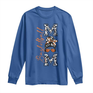 Basketball Mom Long Sleeve Shirt Retro Style Gift For Sports Lover TS12 Royal Blue Print Your Wear