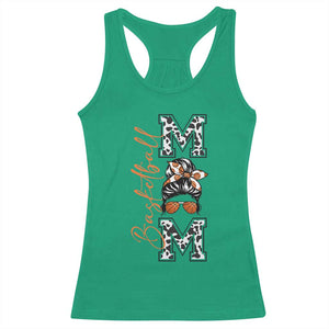 Basketball Mom Racerback Tank Top Retro Style Gift For Sports Lover TS12 Irish Green Print Your Wear