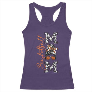 Basketball Mom Racerback Tank Top Retro Style Gift For Sports Lover TS12 Purple Print Your Wear