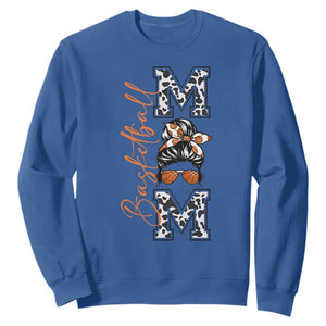 Basketball Mom Sweatshirt Retro Style Gift For Sports Lover TS12 Royal Blue Print Your Wear