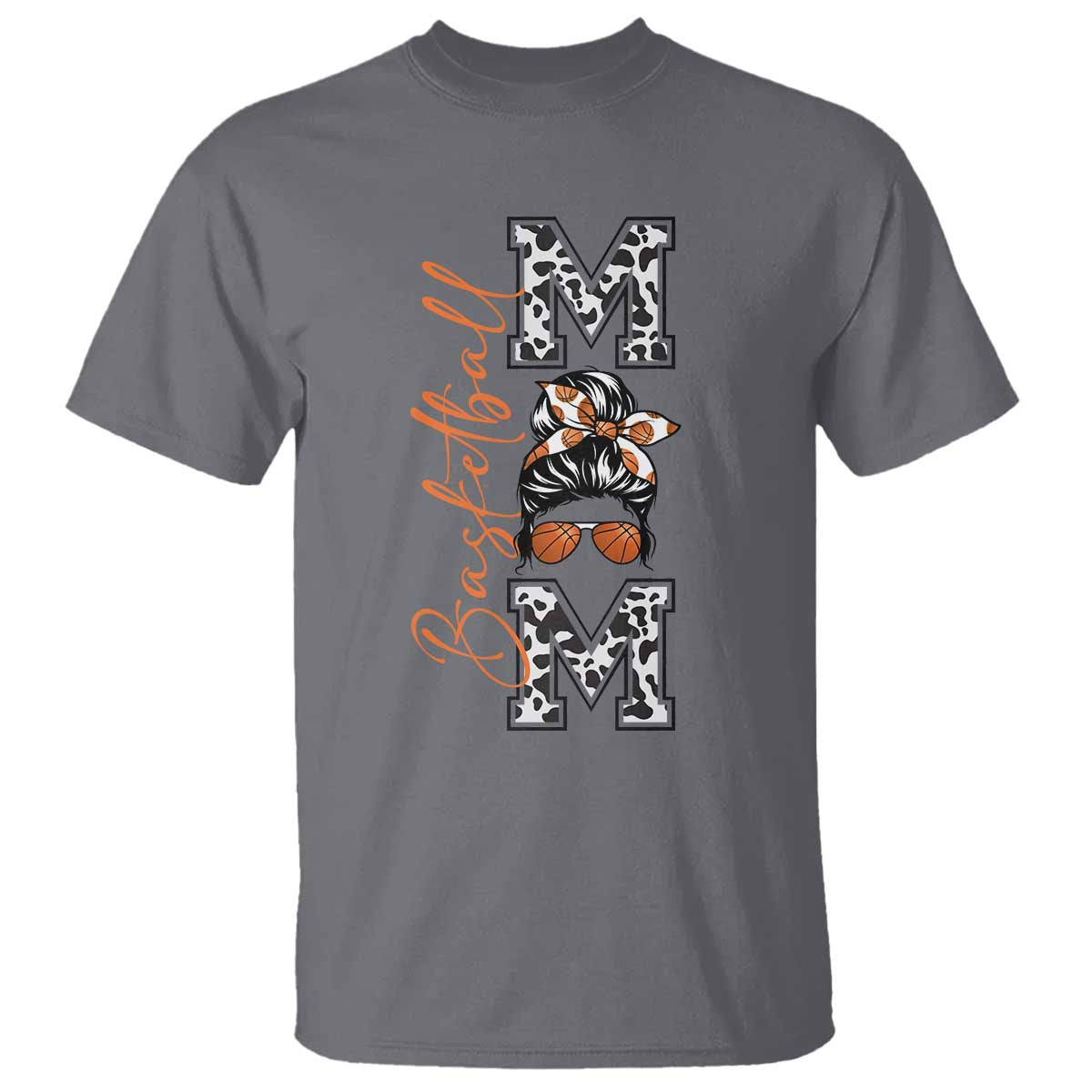 Basketball Mom T Shirt Retro Style Gift For Sports Lover TS12 Charcoal Print Your Wear
