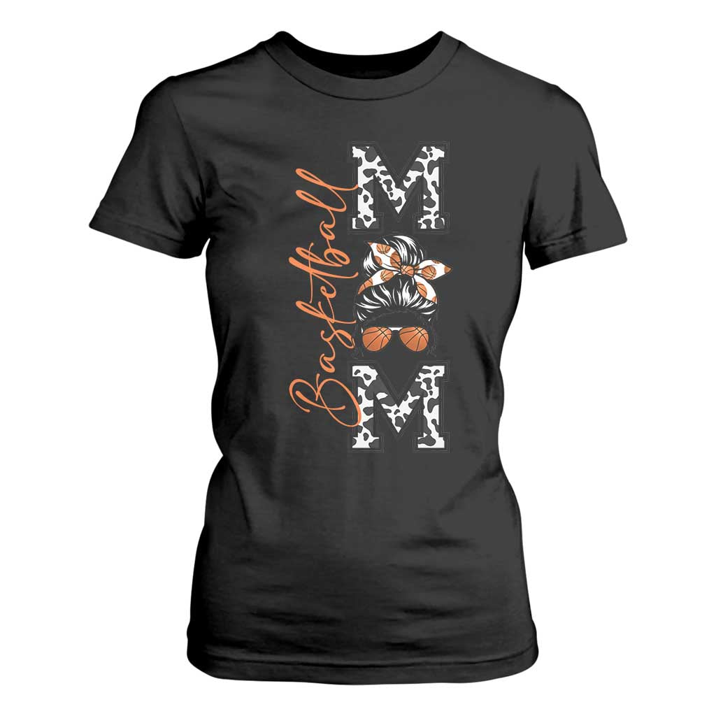Basketball Mom T Shirt For Women Retro Style Gift For Sports Lover TS12 Black Print Your Wear