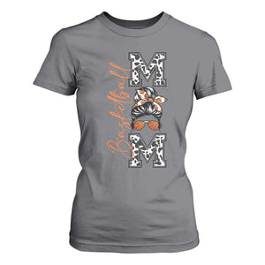 Basketball Mom T Shirt For Women Retro Style Gift For Sports Lover TS12 Charcoal Print Your Wear