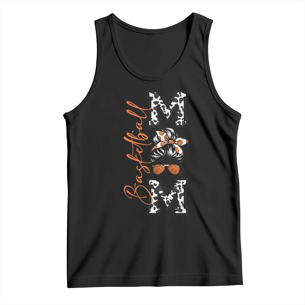 Basketball Mom Tank Top Retro Style Gift For Sports Lover TS12 Black Print Your Wear
