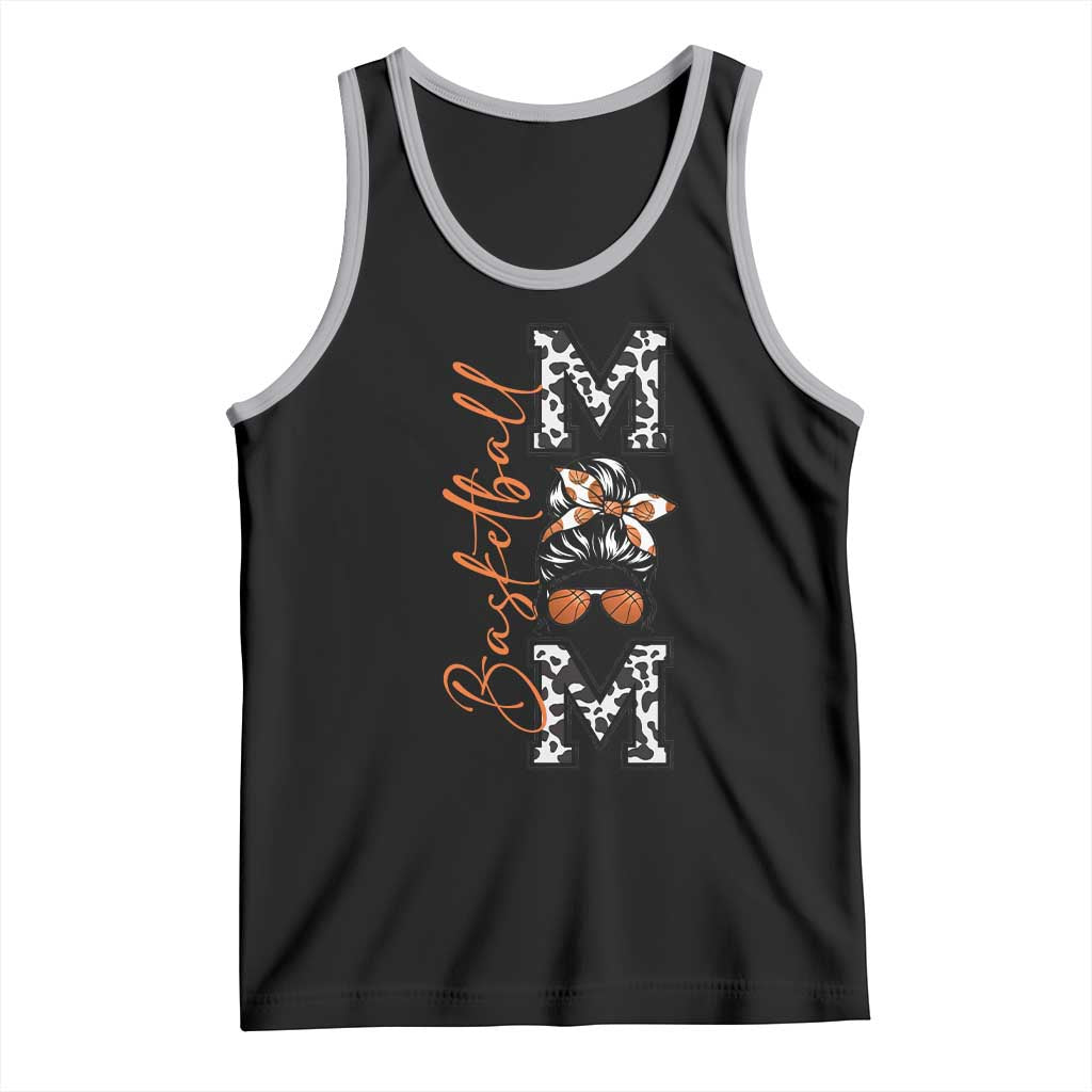 Basketball Mom Tank Top Retro Style Gift For Sports Lover TS12 Black Athletic Heather Print Your Wear