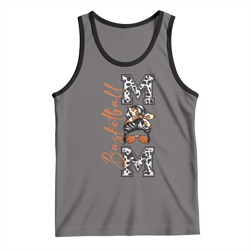 Basketball Mom Tank Top Retro Style Gift For Sports Lover TS12 Deep Heather Black Print Your Wear