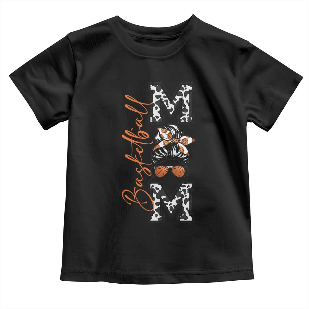 Basketball Mom Toddler T Shirt Retro Style Gift For Sports Lover TS12 Black Print Your Wear
