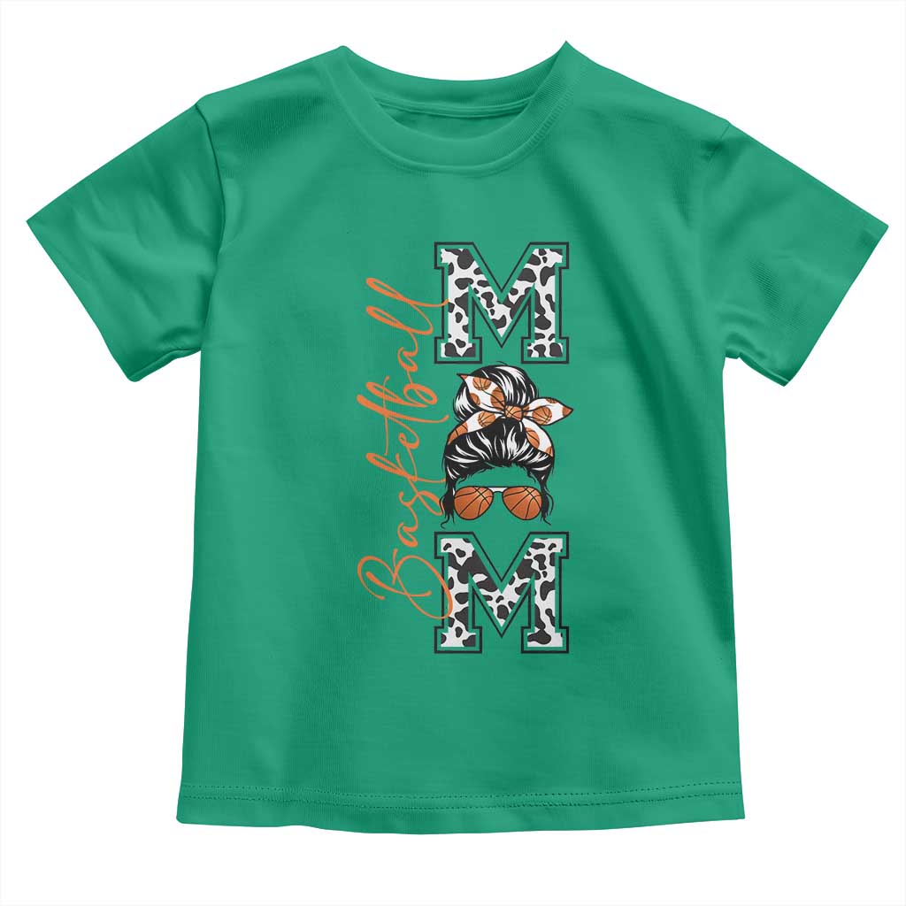 Basketball Mom Toddler T Shirt Retro Style Gift For Sports Lover TS12 Irish Green Print Your Wear