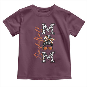 Basketball Mom Toddler T Shirt Retro Style Gift For Sports Lover TS12 Maroon Print Your Wear
