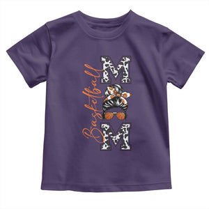 Basketball Mom Toddler T Shirt Retro Style Gift For Sports Lover TS12 Purple Print Your Wear