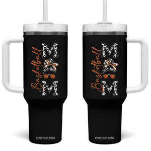 Basketball Mom Tumbler With Handle Retro Style Gift For Sports Lover TS12 One Size: 40 oz Black Print Your Wear